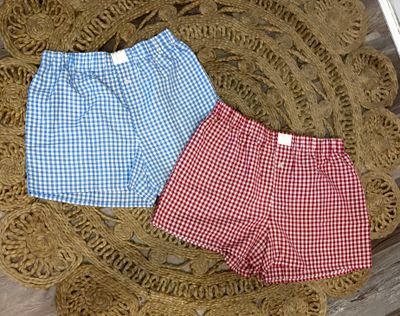 Plaid Gingham High Waist Shorts
