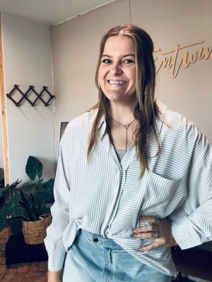 Striped Relaxed Button Down