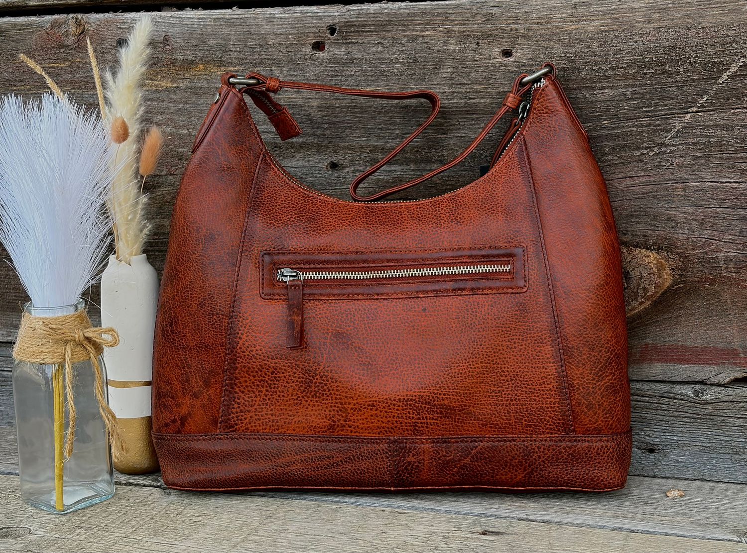 Myra Zidana Marlowe Dusk Leather Bag