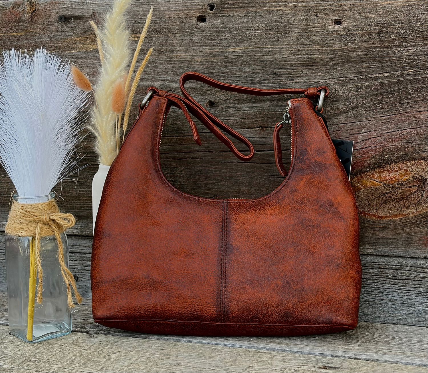 Myra Zidana Winchester Loop Tanned Leather Bag