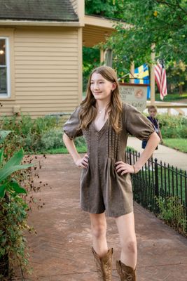 Front Pleated Romper