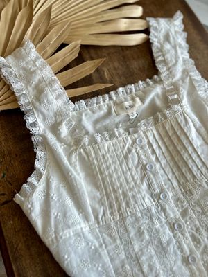 Square Neck Ruffle Tank