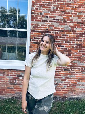 Contrast Hem Tee