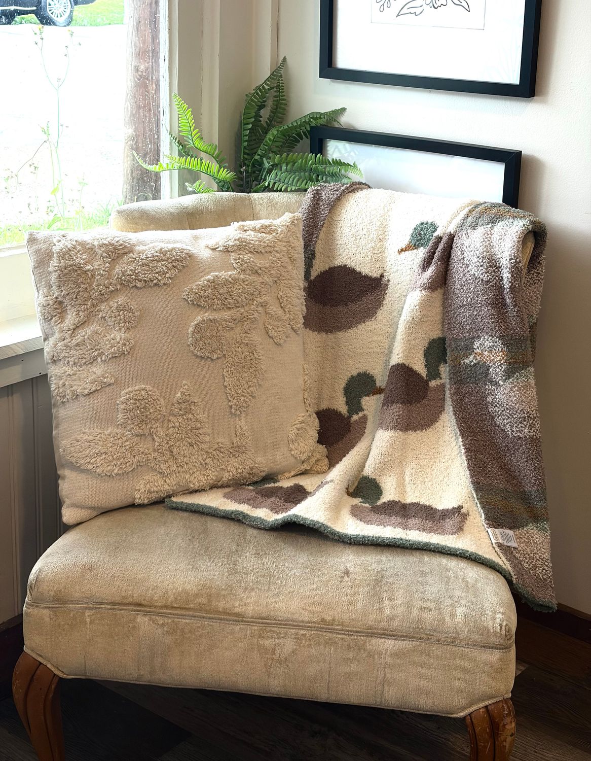 Mallard Duck Chenille Blanket Mallard Duck Chenille Blanket