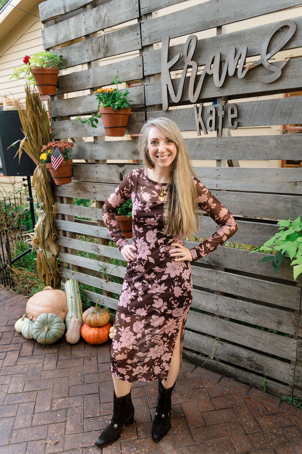 Floral Mesh Bodycon Dress