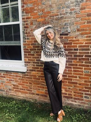 Nordic Pattern Knit Sweater