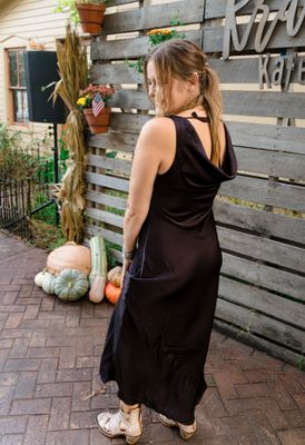 Cowl Neck Maxi Dress