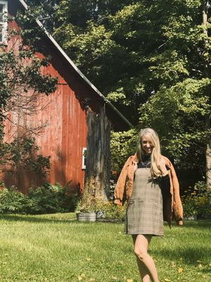 Brown Luxe Washed Oversized Jacket