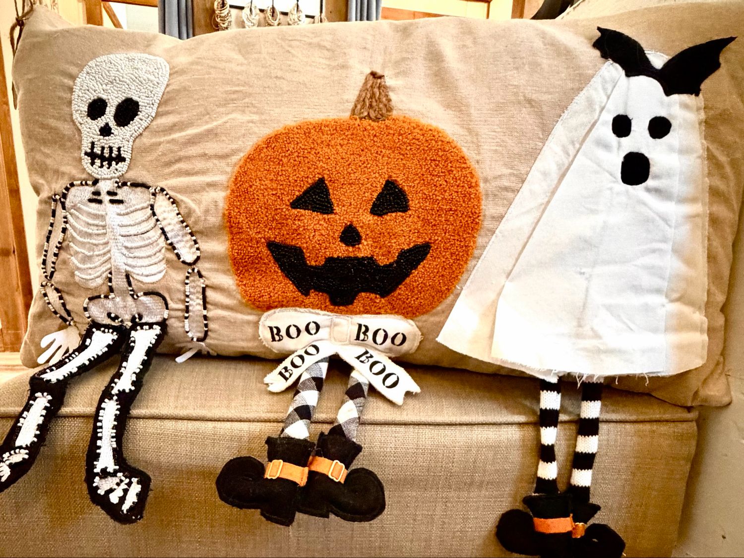 Halloween Dangle Leg Pillow