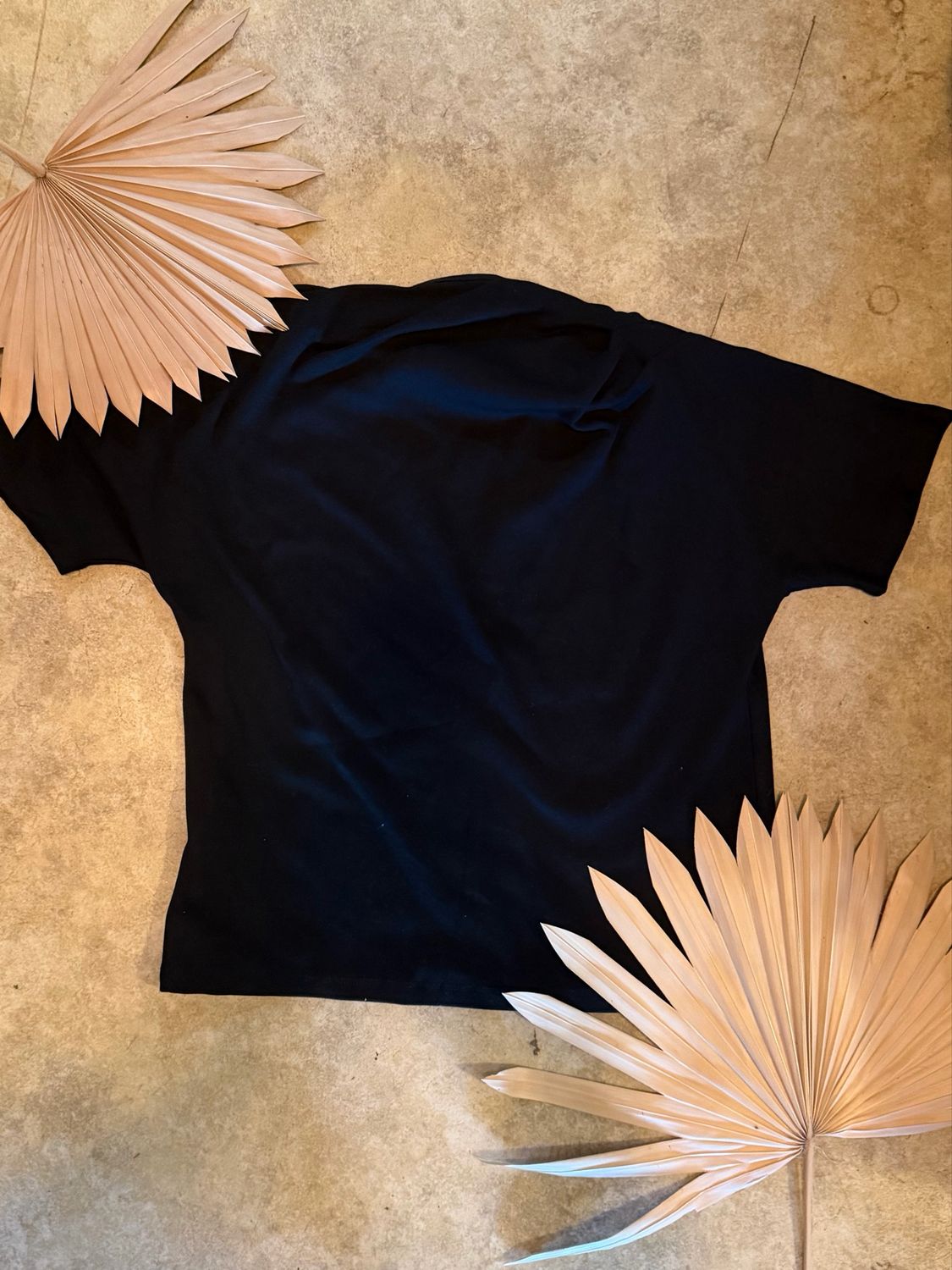 Black Off The Shoulder Short Sleeve Top Black Off The Shoulder Short Sleeve Top