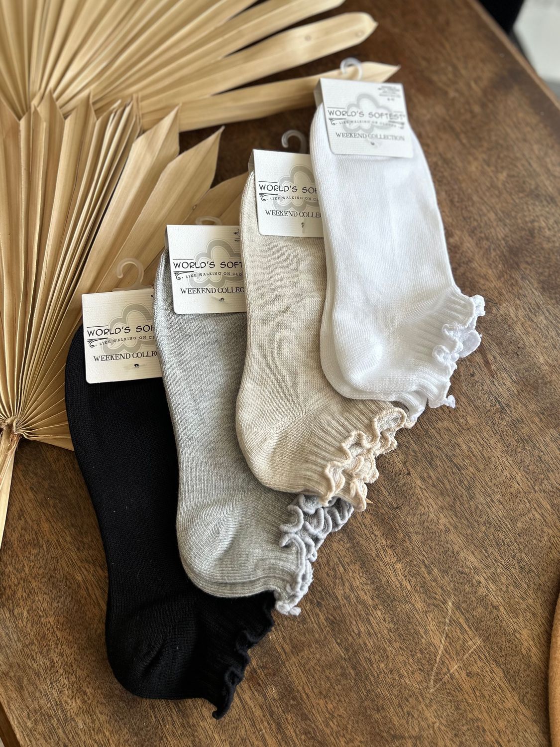 Crescent Sock Company Fringe Ankle Socks