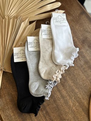 Crescent Sock Company Fringe Ankle Socks