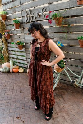 Lace Front Tie Long Top