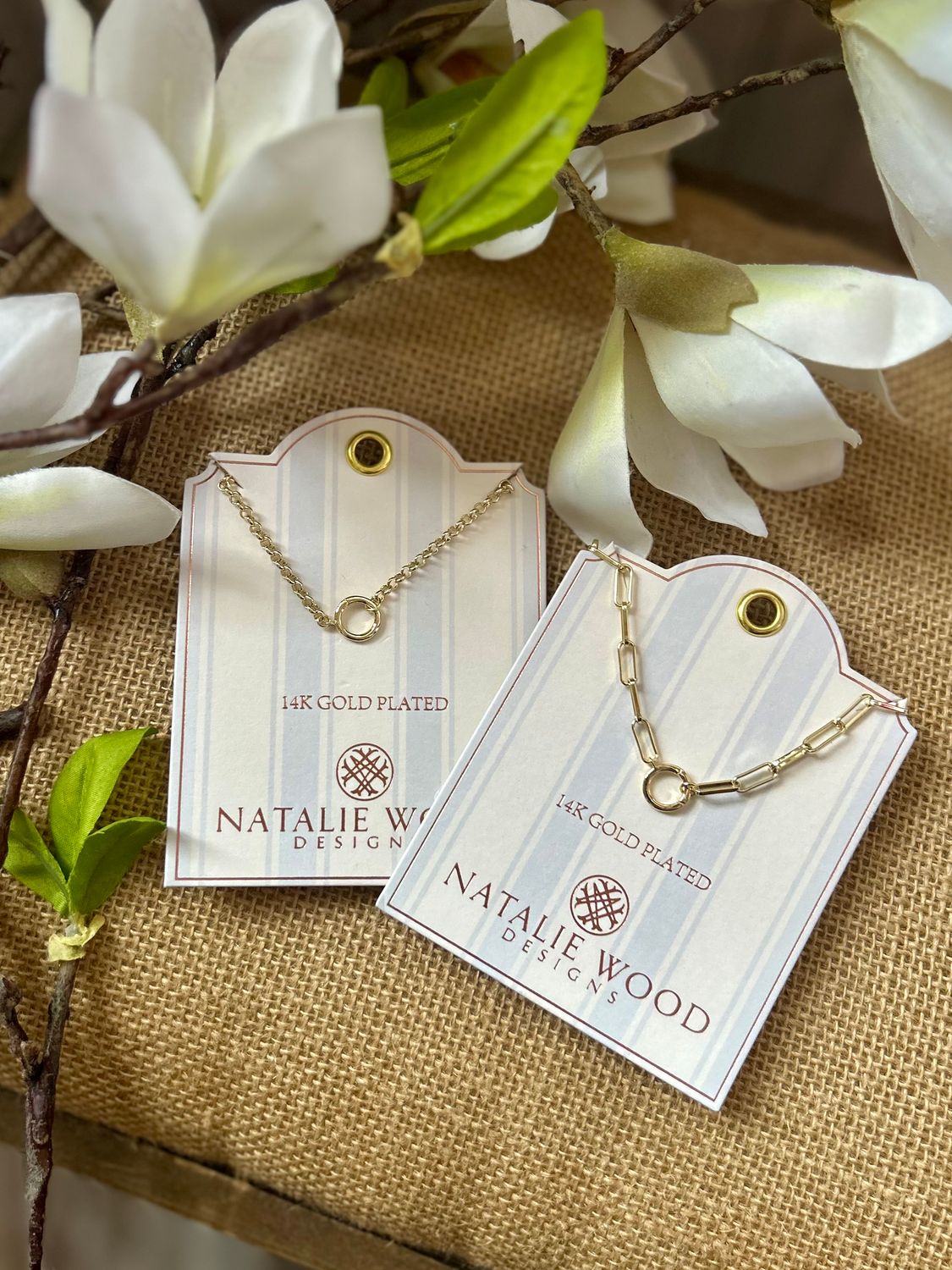 Natalie Wood Gold Circle Necklace Natalie Wood Gold Circle Necklace
