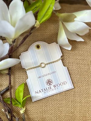 Natalie Wood Gold Circle Bracelet