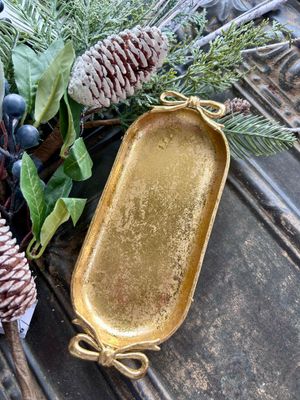 Holiday Bow Trinket Dish
