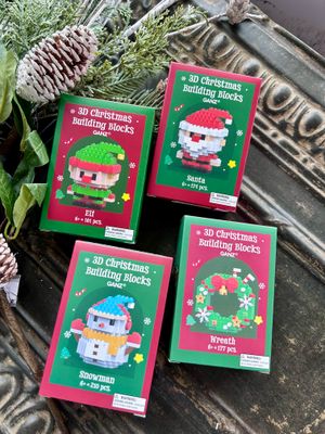 3D Christmas Building Blocks