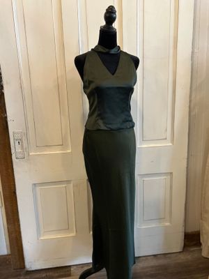 Satin Midi Skirt Satin Midi Skirt