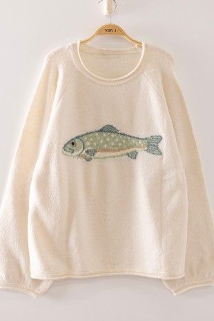 Plus Size Fish Cozy Sweater Plus Size Fish Cozy Sweater