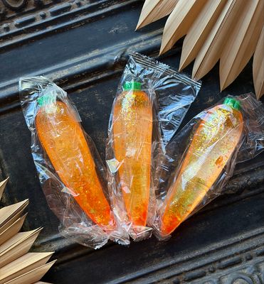 Glitter Sugar Carrot Squishy Glitter Sugar Carrot Squishy