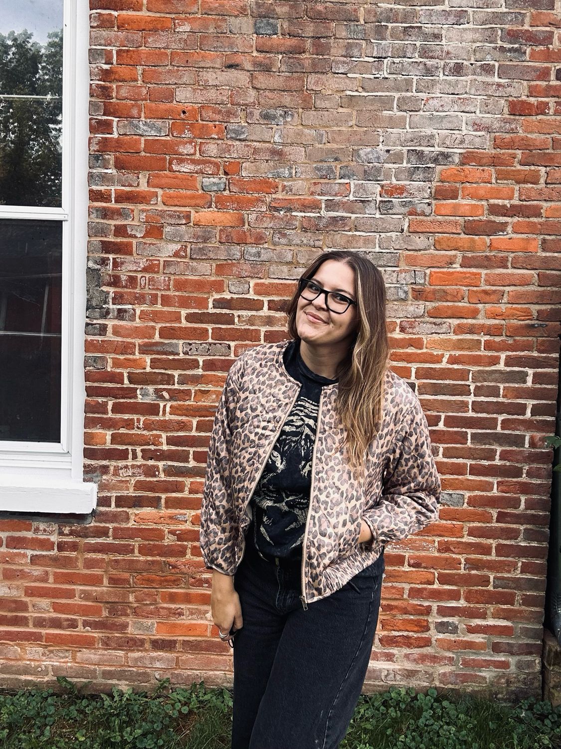 Brown Leopard Zipper Jacket