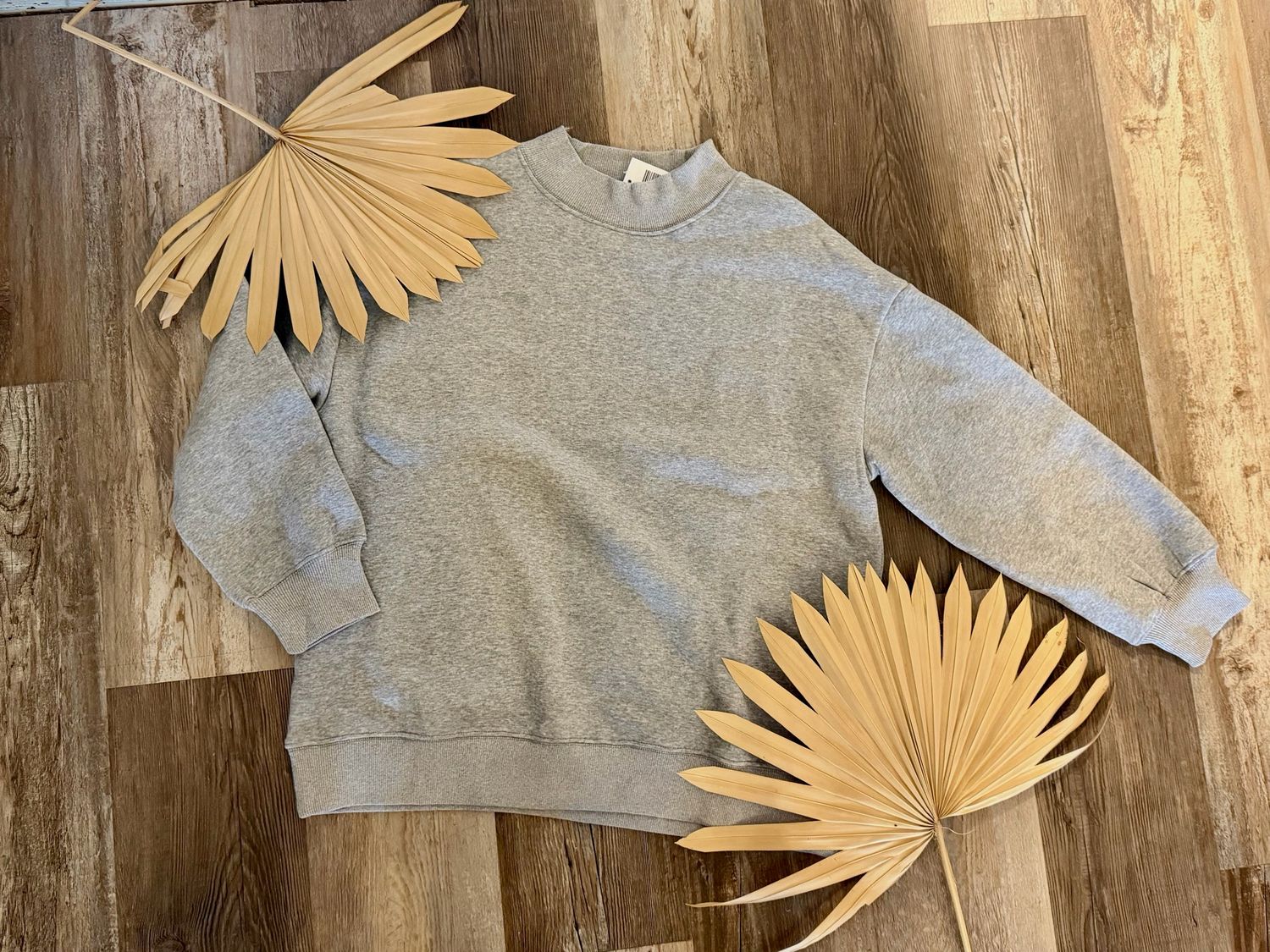 Heather Mockneck Sweatshirt
