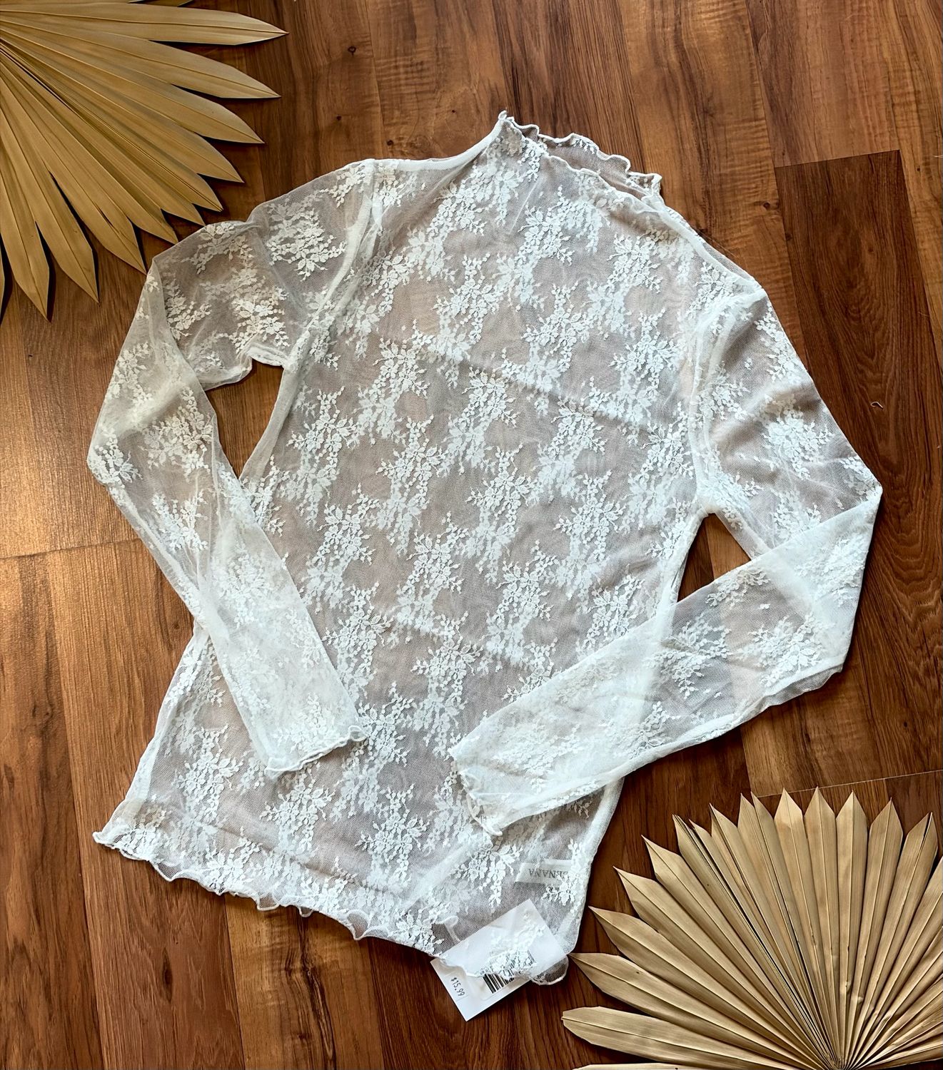 Lace See-through Layering Top