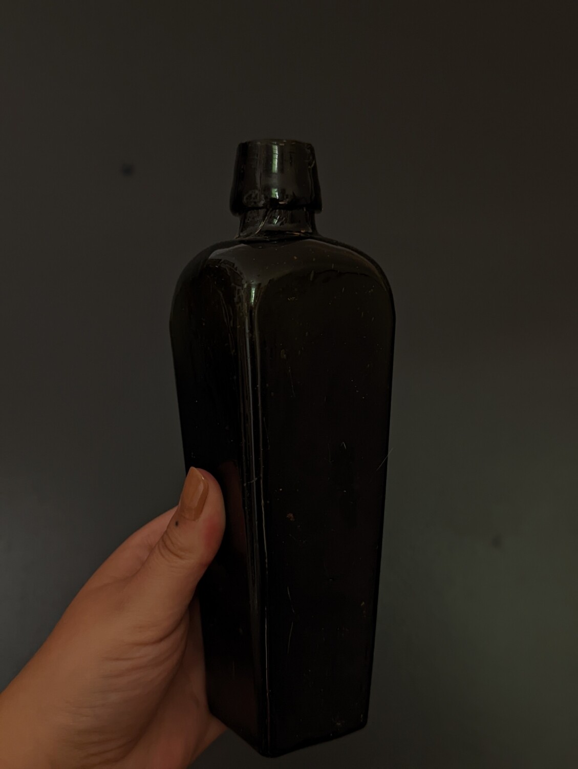 old gin bottle