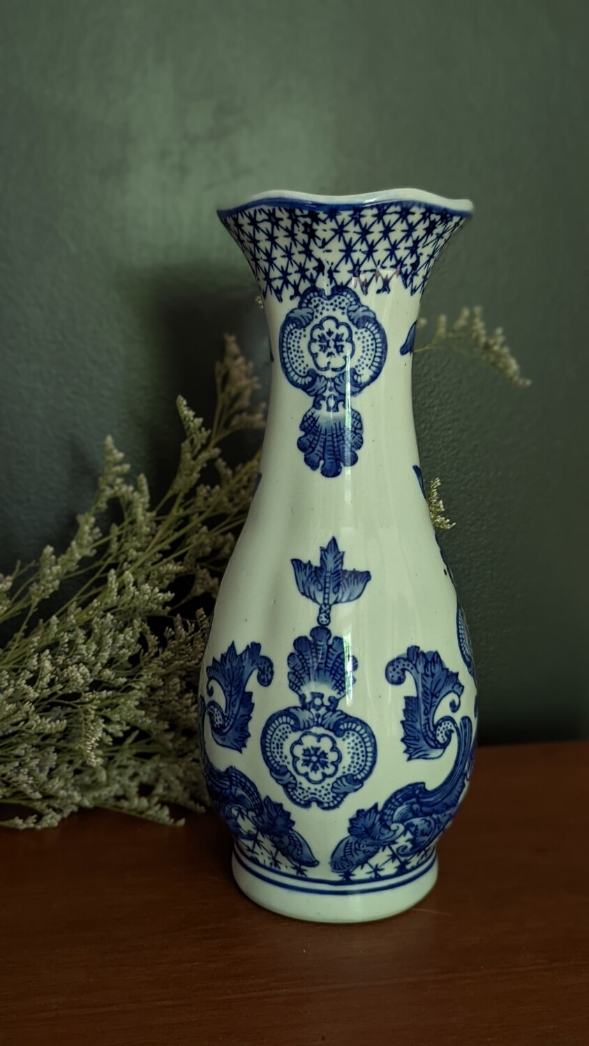 blue china vase