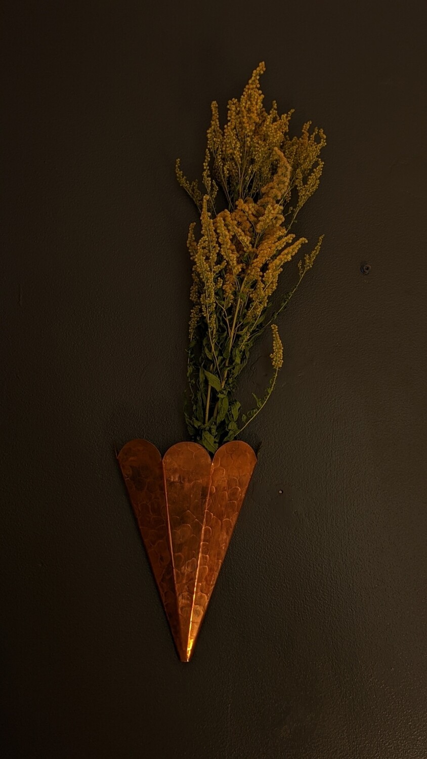 copper wall flower pockets