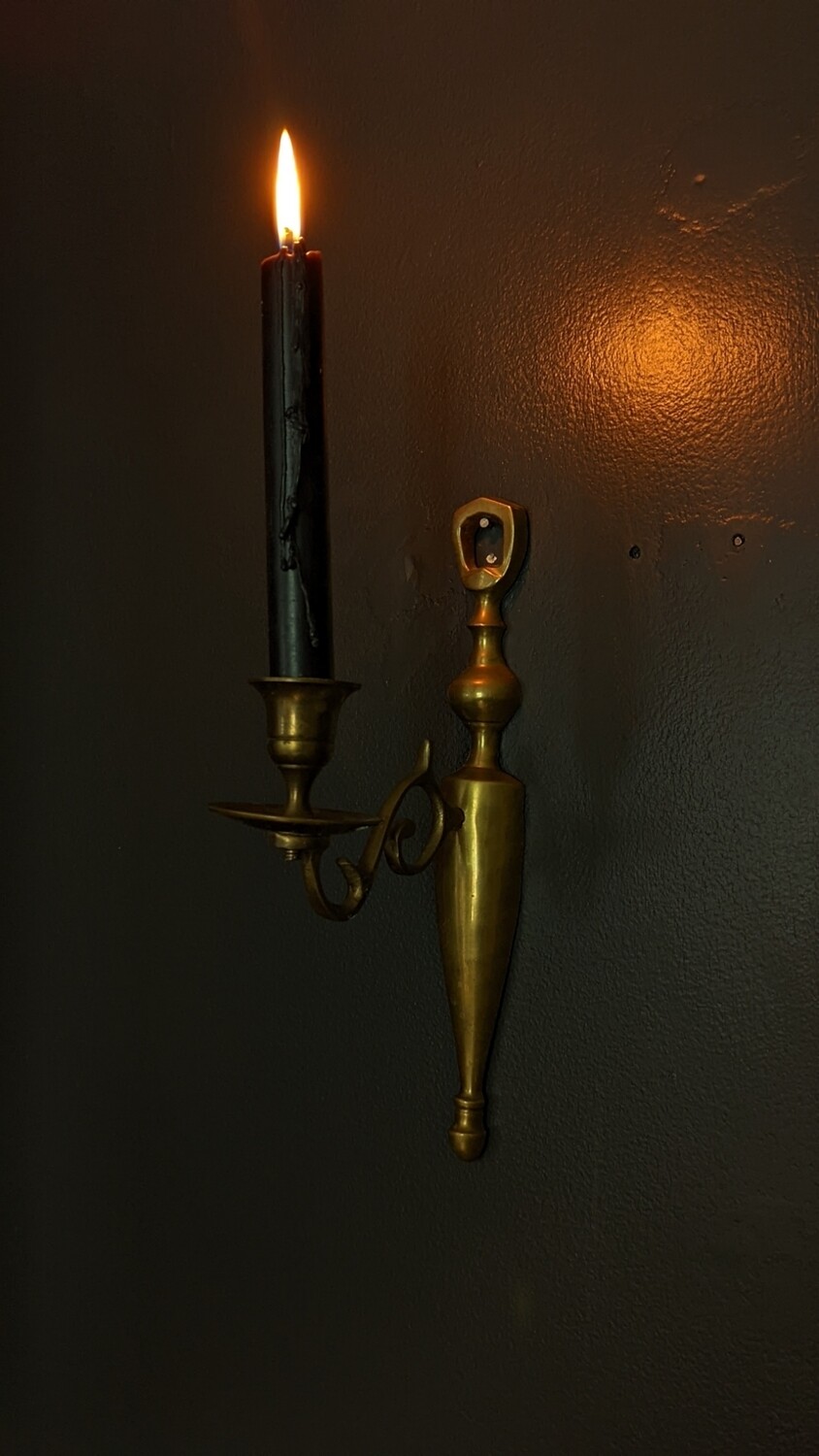 wall candle holder brass