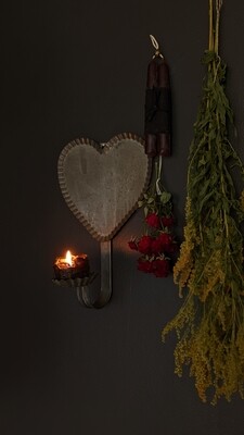 heart candle holder