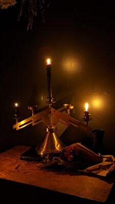 candelabra cross