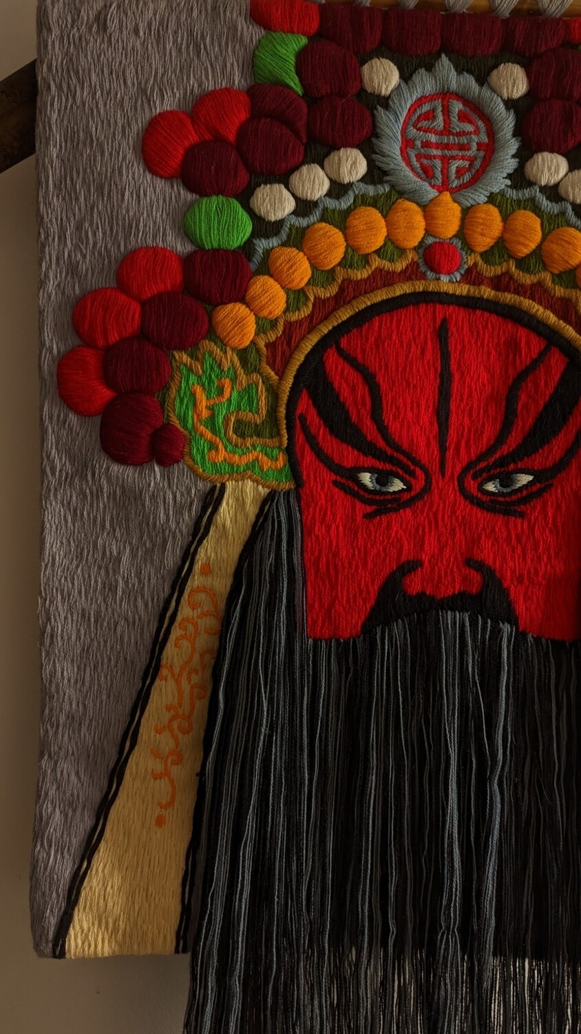 chinese opera mask red