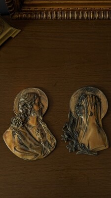 jesus & holy virgin plaques