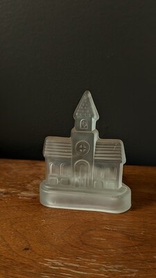glass church tealight holder