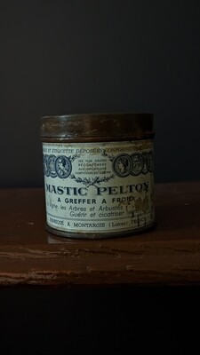 Mastic pelton vintage cannister