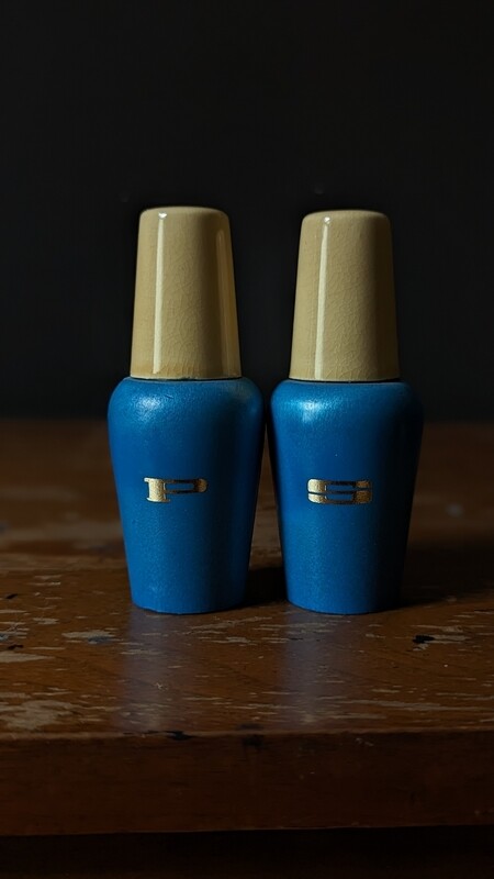 Nail polish salt and pepper shakers