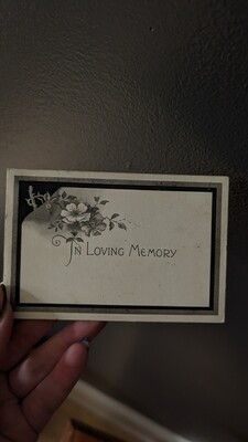 Funerary card