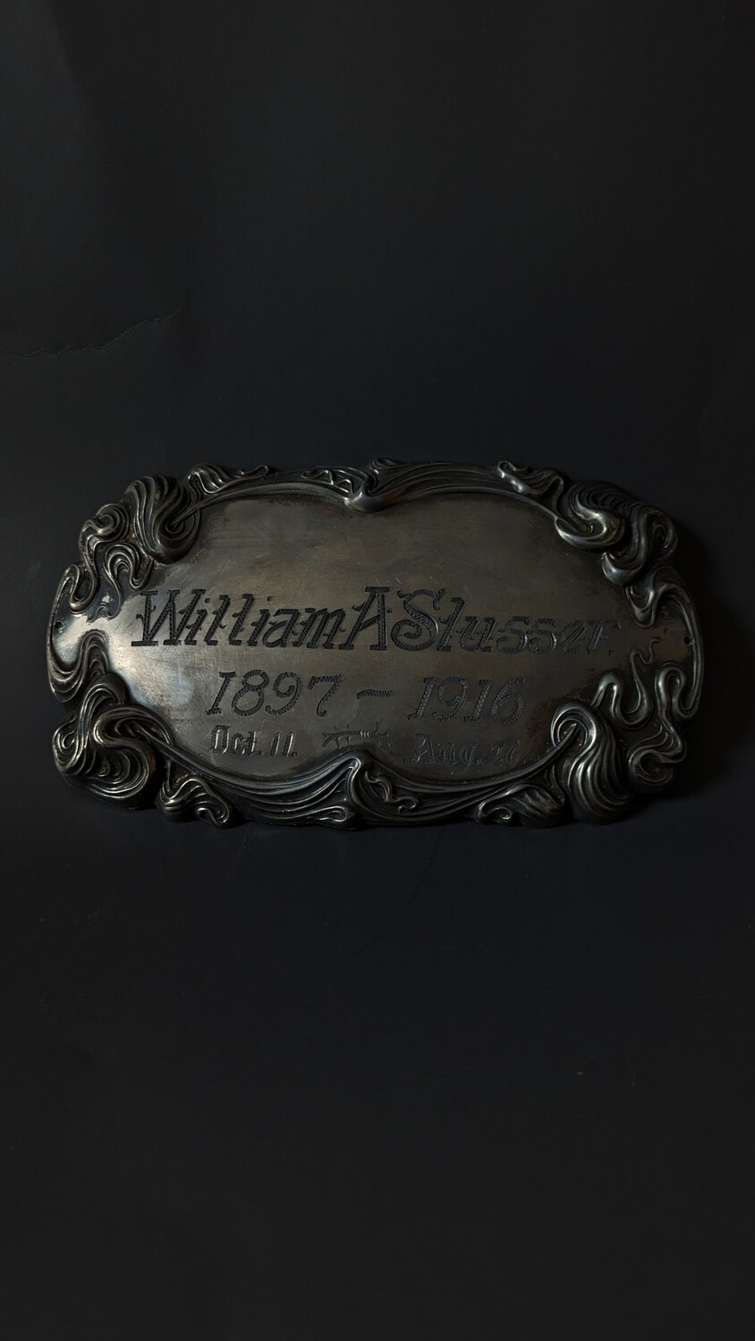 Funeral plaque William