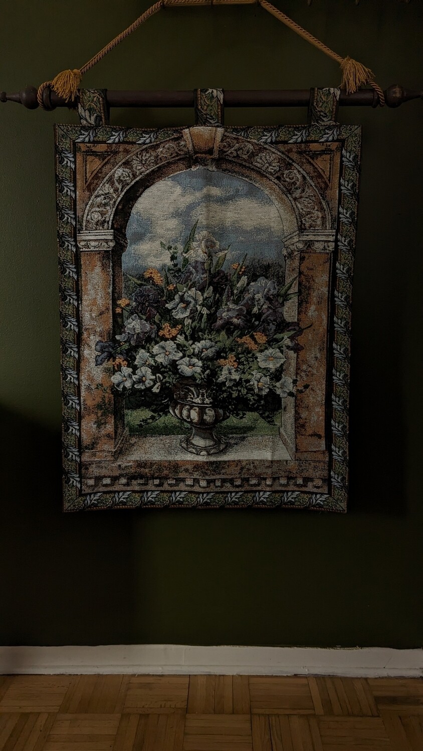 Flower vase tapestry