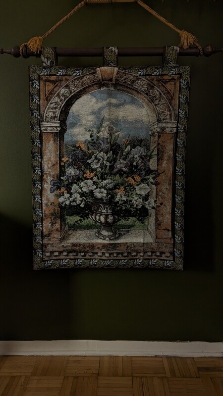 Flower vase tapestry