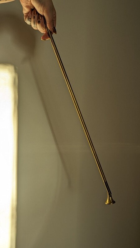 Extra large brass candle snuffer