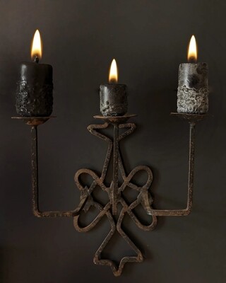 Cast iron candelabra