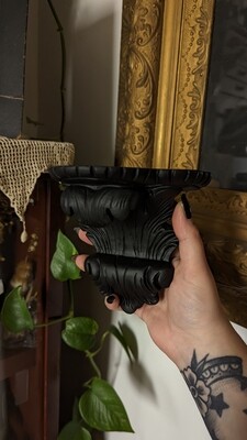 Small black wall sconce