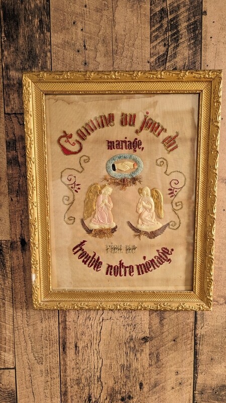 Antique art piece wedding