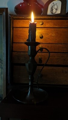 Large metal candle holder