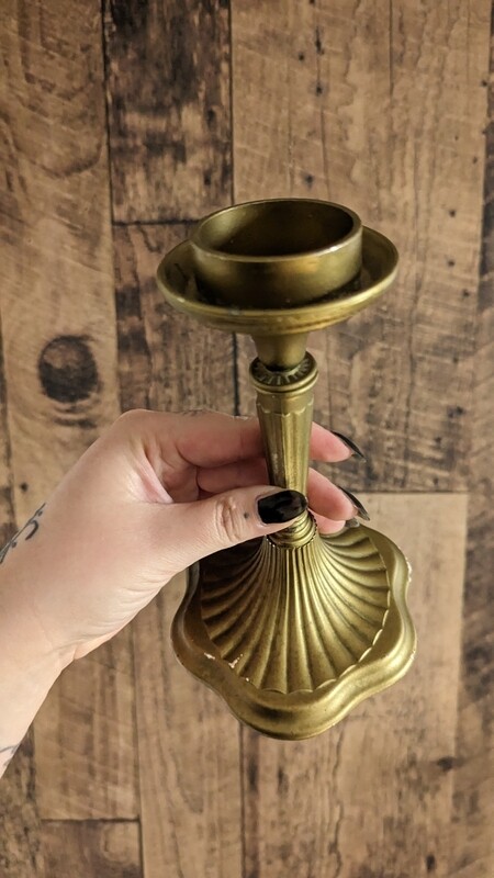 Brass candle holder