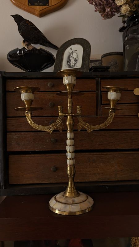Mother of pearl candelabra