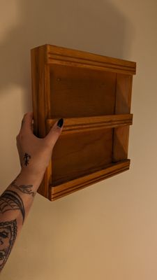 Small wooden shelf
